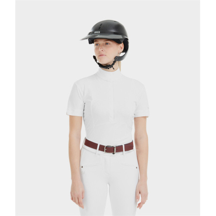 Camisa de concurso Monica Horse Pilot de manga corta para mujer