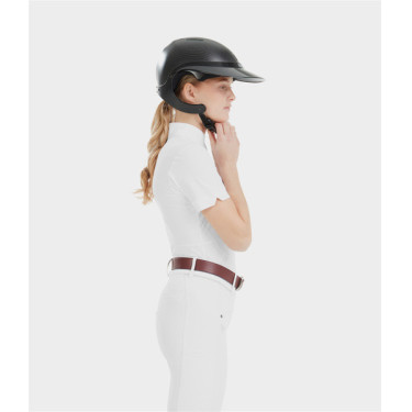 Camisa de concurso Monica Horse Pilot de manga corta para mujer Blanco Camisa de concurso Monica Horse Pilot de manga corta para mujer Blanco