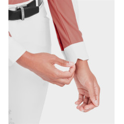 Camisa de concurso Monica Horse Pilot de manga larga para mujer Polvo de ladrillo Rosa Camisa de concurso Monica Horse Pilot de manga larga para mujer Polvo de ladrillo Rosa