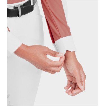 Camisa de concurso Monica Horse Pilot de manga larga para mujer Polvo de ladrillo Rosa Camisa de concurso Monica Horse Pilot de manga larga para mujer Polvo de ladrillo Rosa