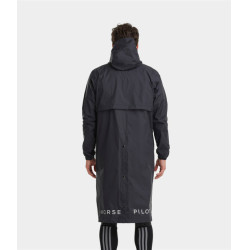 Impermeable largo Raintech Horse Pilot hombre Negro