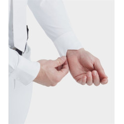 Camisa de concurso Aerolight de manga larga para hombre Horse Pilot Blanco