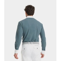 Camisa de concurso Aerolight de manga larga para hombre Horse Pilot Blanco