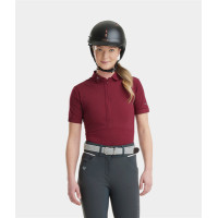 Polo Aeromesh de manga corta Horse Pilot mujer Rojo oscuro Polo Aeromesh de manga corta Horse Pilot mujer Rojo oscuro