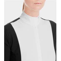 Polo de competición Monica Horse Pilot de manga larga para mujer Negro Polo de competición Monica Horse Pilot de manga larga para mujer Negro