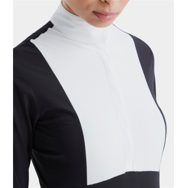 Polo de competición Monica Horse Pilot de manga larga para mujer Noche oscura Negro Polo de competición Monica Horse Pilot de manga larga para mujer Noche oscura Negro