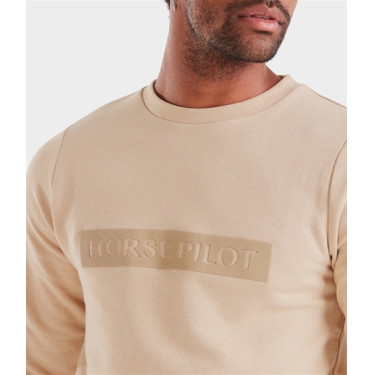 Sudadera Horse Pilot hombre Team Latté Marrón