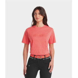Camiseta Horse Pilot mujer Team Rosa coral