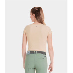 Camiseta Horse Pilot Team mujer Arena Amarillo Camiseta Horse Pilot Team mujer Arena Amarillo