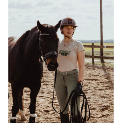 Camiseta Horse Pilot Team mujer Arena Amarillo Camiseta Horse Pilot Team mujer Arena Amarillo