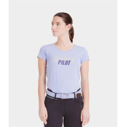 Camiseta Horse Pilot Team mujer Lavanda Violeta