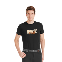 Camiseta Horse Pilot Team hombre Negro