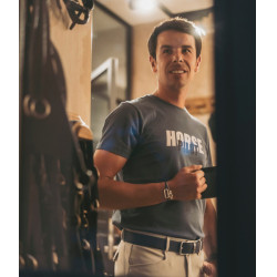 Camiseta Horse Pilot Team hombre Índigo vintage Azul