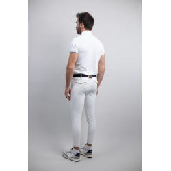 Pantalón de equitación Costas Harcour hombre Blanco