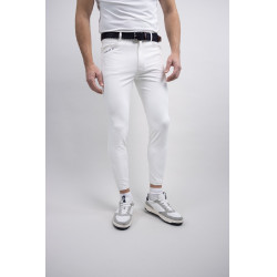 Pantalón de equitación Costas Harcour hombre Blanco