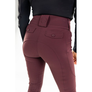 Pantalón de equitación Luce Harcour Berenjena Burdeos