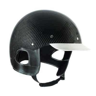 Casco Finn-Tack Elite de fibra de carbono Negro