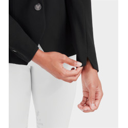 Chaqueta de concurso Aeromade Horse Pilot mujer Negro logo plateado Chaqueta de concurso Aeromade Horse Pilot mujer Negro logo plateado