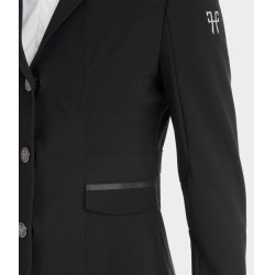 Chaqueta de concurso Aeromade Horse Pilot mujer Negro logo plateado Chaqueta de concurso Aeromade Horse Pilot mujer Negro logo plateado