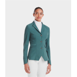 Chaqueta de concurso Aeromade Horse Pilot mujer Logotipo verde bálsamo plateado Chaqueta de concurso Aeromade Horse Pilot mujer Logotipo verde bálsamo plateado