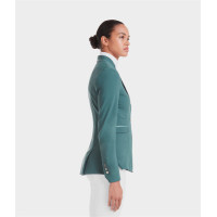 Chaqueta de concurso Aeromade Horse Pilot mujer Logotipo verde bálsamo plateado