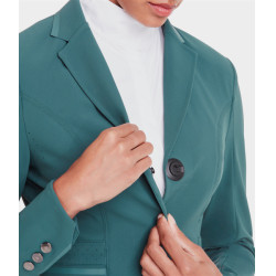 Chaqueta de concurso Aeromade Horse Pilot mujer Logotipo verde bálsamo plateado Chaqueta de concurso Aeromade Horse Pilot mujer Logotipo verde bálsamo plateado