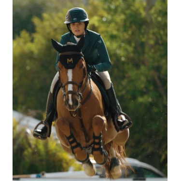 Chaqueta de concurso Aeromade Horse Pilot mujer Logotipo verde bálsamo plateado Chaqueta de concurso Aeromade Horse Pilot mujer Logotipo verde bálsamo plateado