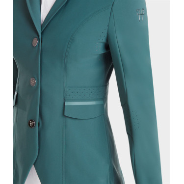 Chaqueta de concurso Aeromade Horse Pilot mujer Logotipo verde bálsamo