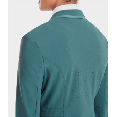 Chaqueta de concurso Aeromade Horse Pilot mujer Logotipo verde bálsamo