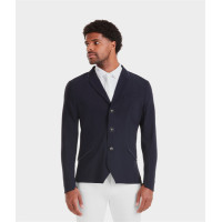 Chaqueta de concurso Aeromade Horse Pilot hombre Logotipo Dark Night plata