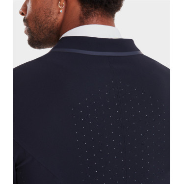 Chaqueta de concurso Aeromade Horse Pilot hombre Logotipo Dark Night plata Chaqueta de concurso Aeromade Horse Pilot hombre Logotipo Dark Night plata