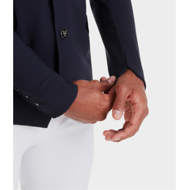 Chaqueta de concurso Aeromade Horse Pilot hombre Logotipo Dark Night plata Chaqueta de concurso Aeromade Horse Pilot hombre Logotipo Dark Night plata