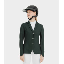 Chaqueta de concurso Aeromesh Horse Pilot mujer Verde oscuro