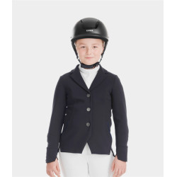 Chaqueta de concurso Aerotech Horse Pilot niña Noche oscura Negro