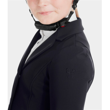 Chaqueta de concurso Aerotech Horse Pilot niña Noche oscura Negro