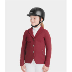 Chaqueta de concurso Aerotech Horse Pilot niña Rojo oscuro