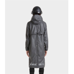 Chaqueta impermeable larga Raintech Horse Pilot mujer Hierro Gris