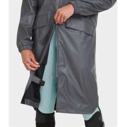 Chaqueta impermeable larga Raintech Horse Pilot mujer Hierro Gris