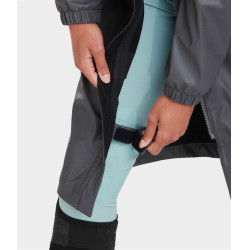 Chaqueta impermeable larga Raintech Horse Pilot mujer Hierro Gris