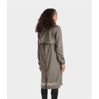 Chaqueta impermeable larga Raintech Horse Pilot mujer Hierro Gris Chaqueta impermeable larga Raintech Horse Pilot mujer Hierro Gris