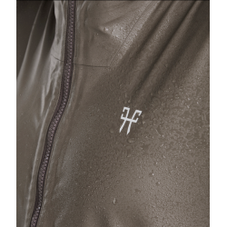 Chaqueta impermeable larga Raintech Horse Pilot mujer Café oscuro Gris