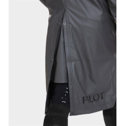 Chaqueta impermeable larga Raintech Horse Pilot hombre Hierro Gris Chaqueta impermeable larga Raintech Horse Pilot hombre Hierro Gris