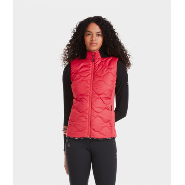 Chaleco sin mangas Horse Pilot mujer Barra de labios Rojo