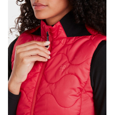 Chaleco sin mangas Horse Pilot mujer Barra de labios Rojo