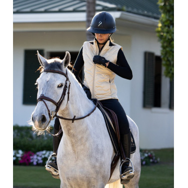 Chaleco sin mangas Horse Pilot mujer Latté Marr&amp;amp;amp;oacute;n