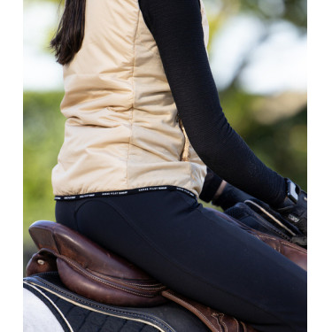 Chaleco sin mangas Horse Pilot mujer Latté Marr&amp;amp;amp;oacute;n