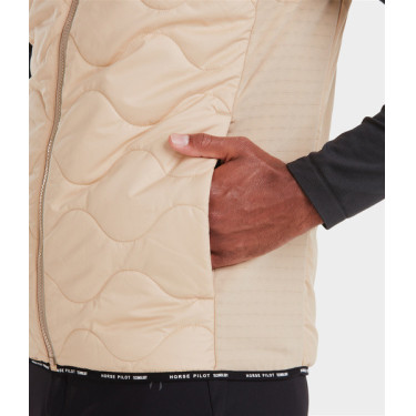 Chaleco sin mangas Horse Pilot hombre Latté Marrón