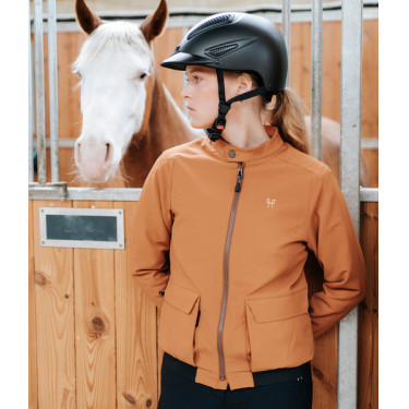 Chaqueta Teddy Horse Pilot mujer Marrón dorado Marr&amp;amp;amp;oacute;n