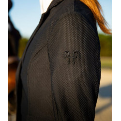 Chaqueta de competición Aeromesh mujer Horse Pilot Negro