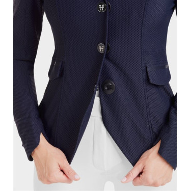 Chaqueta de competición Aeromesh mujer Horse Pilot Noche oscura Negro
